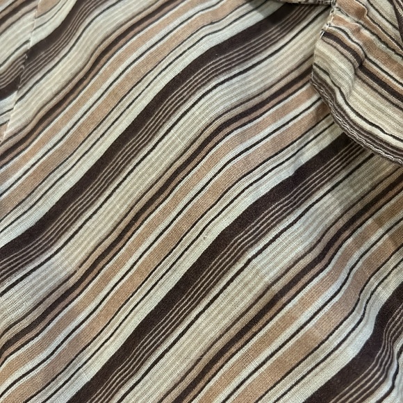 🤎VINTAGE Charlotte Russe 3/4 3 Striped Button Top🤎 - Picture 10 of 10